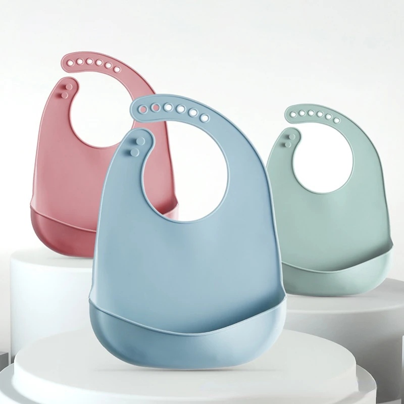 1-5pcs Baby Silicone Bibs Wate - Waterproof Baby Bibs Silicone 评论和价格