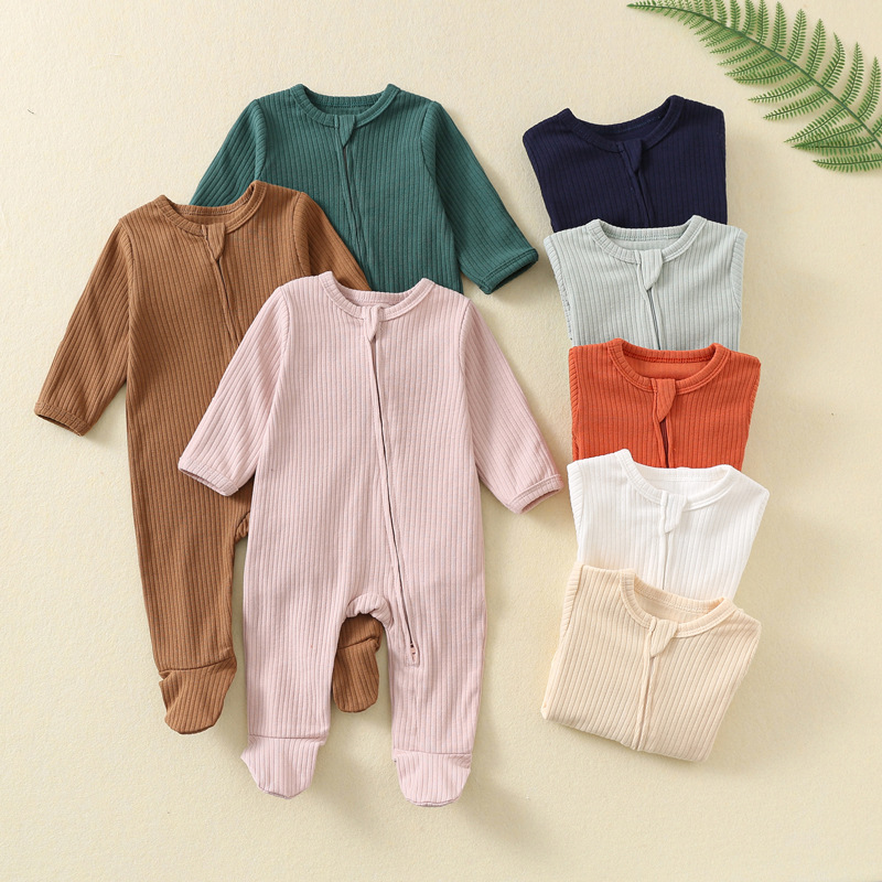 Baby Onesie Autumn and Winter  - Cotton Baby Onesies Zipper 评论和价格