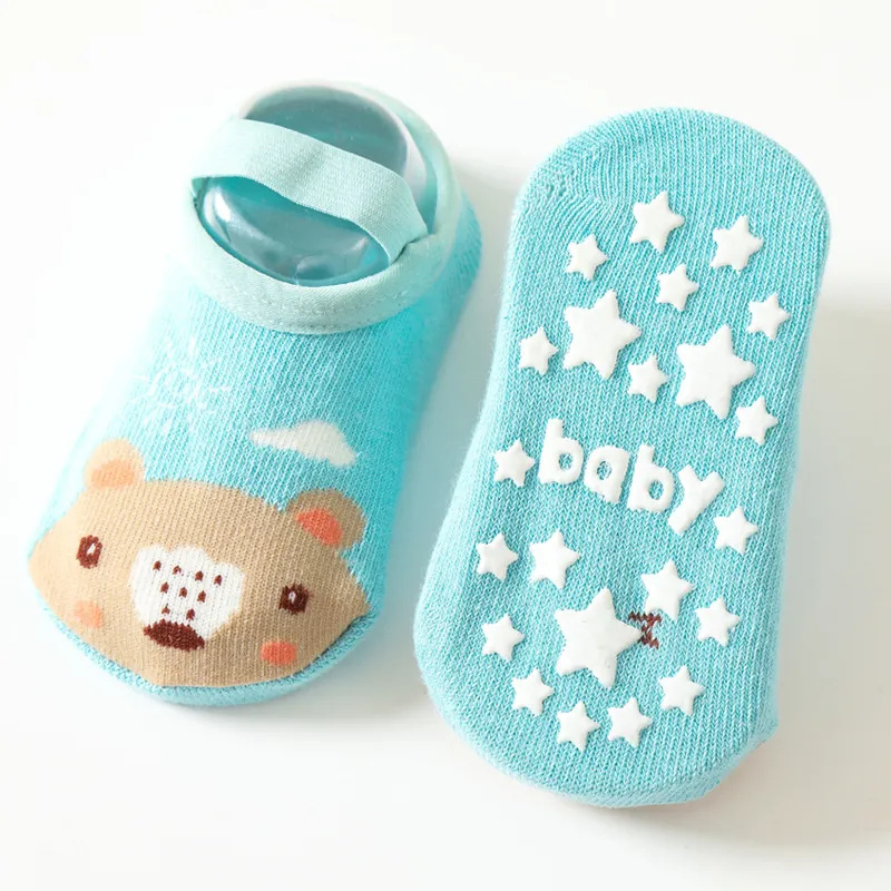 0-3Years Newborn Baby Girls Bo - Unisex Baby Socks Non Slip 评论和价格