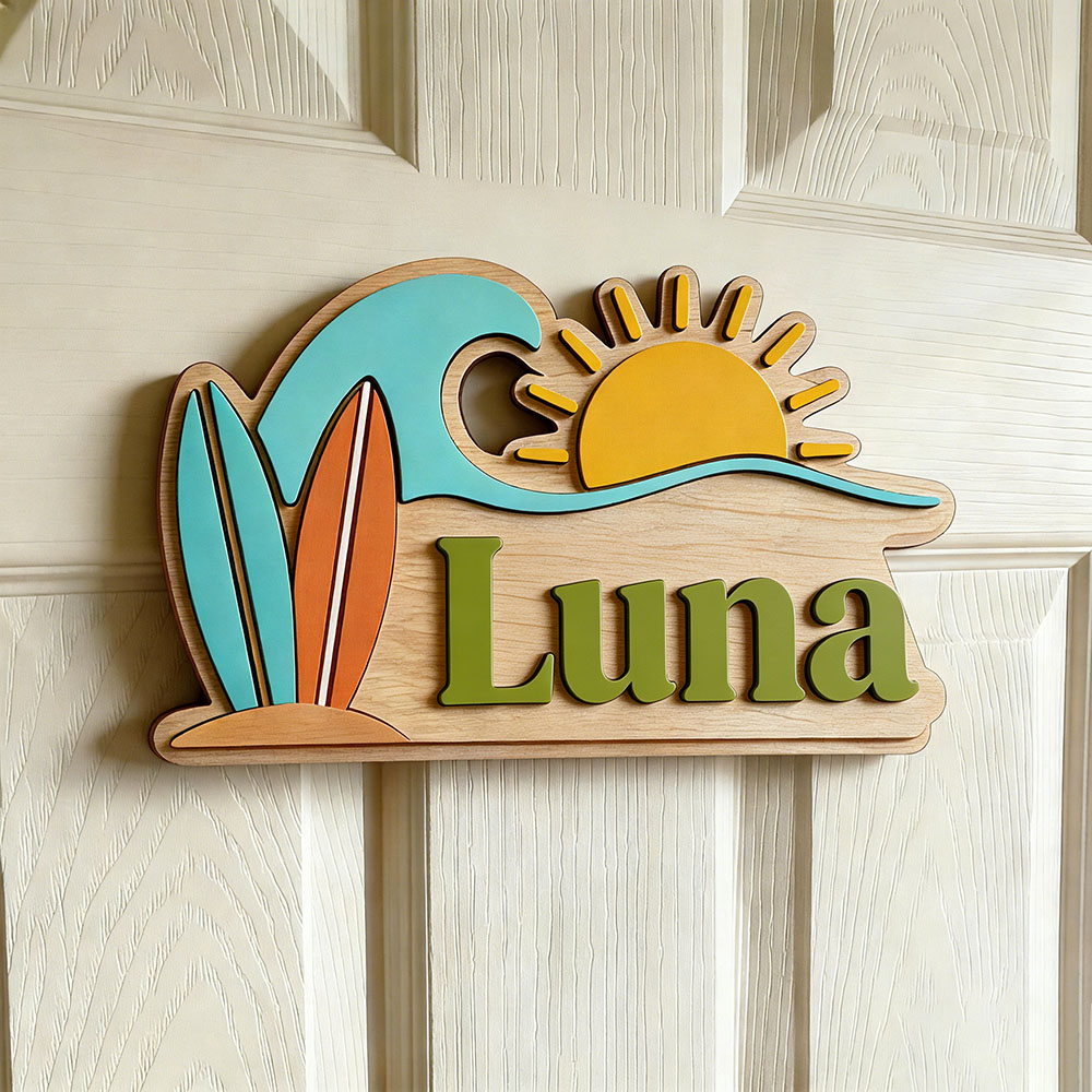 Custom Beach Wave Surfboard Su - Nursery 评论和价格