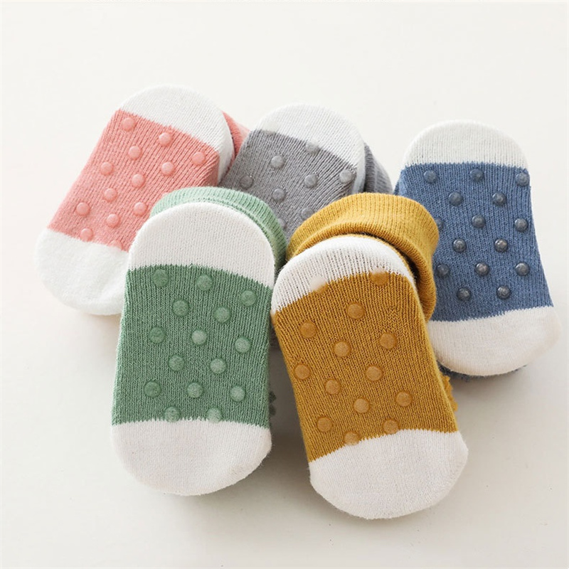 0-3Years Newborn Baby Girl Boy - Unisex Baby Socks Non Slip 评论和价格