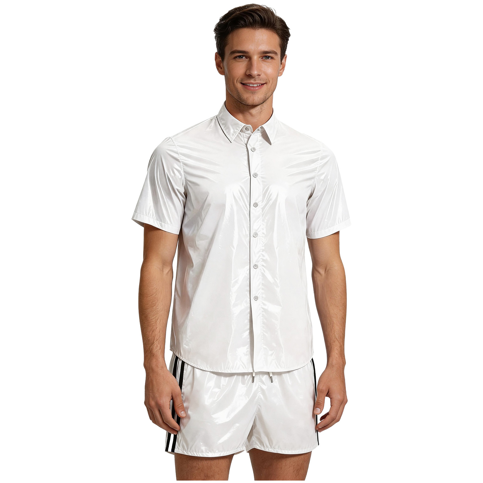 Men Glossy Waterproof Tops and - Diapering 评论和价格