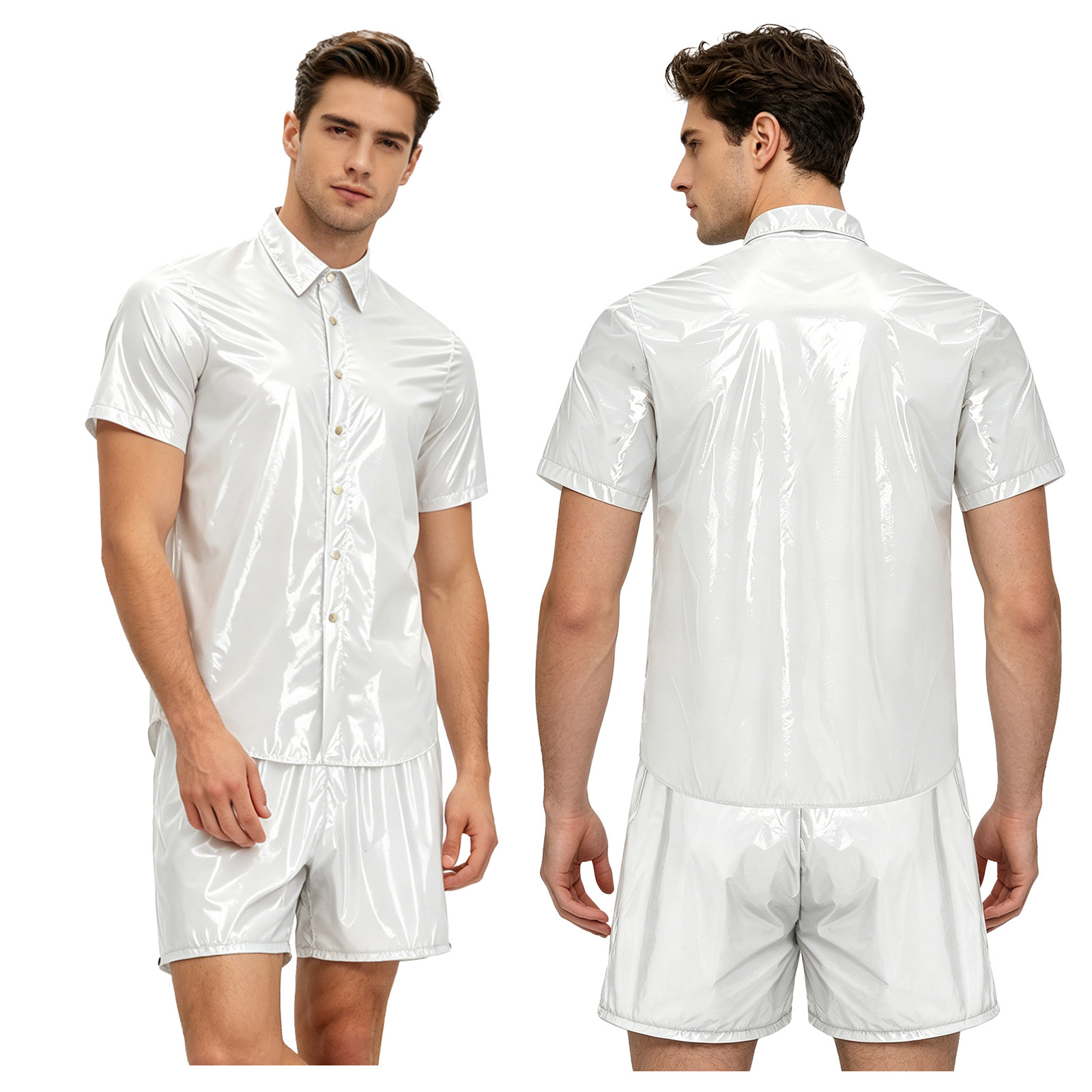 Men Glossy Waterproof Tops and - Diapering 评论和价格