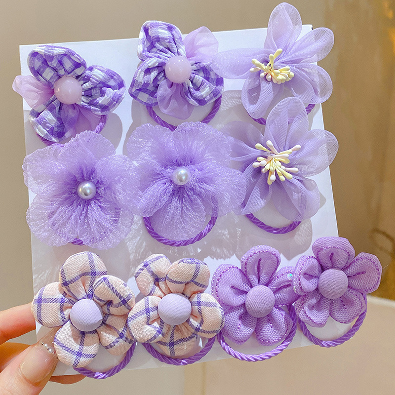 10Pcs Children's Mesh Flower H - Baby Gear 评论和价格