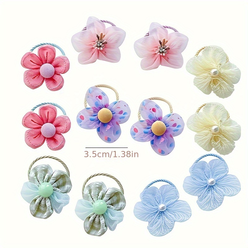 10Pcs Children's Mesh Flower H - Baby Gear 评论和价格