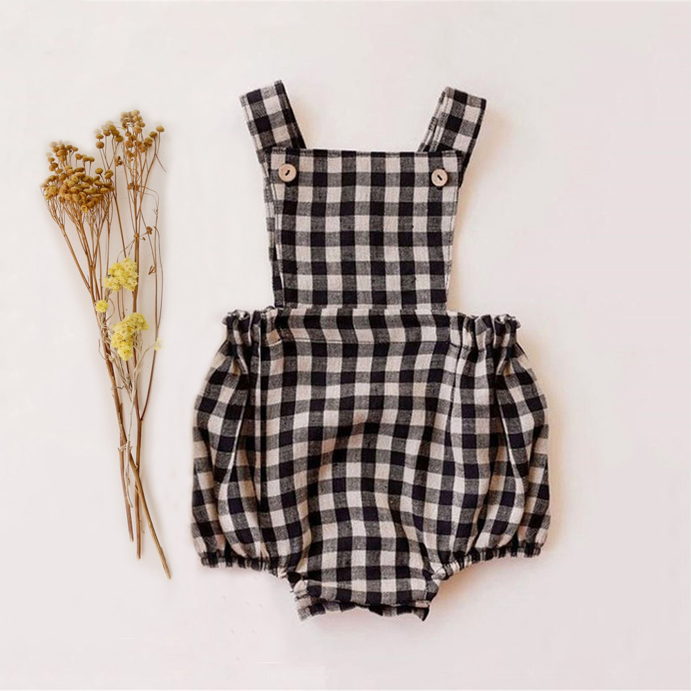 Newborn Baby Boy Girl Romper F - Baby Summer Linen Sleeveless Jumpsuit 评论和价格