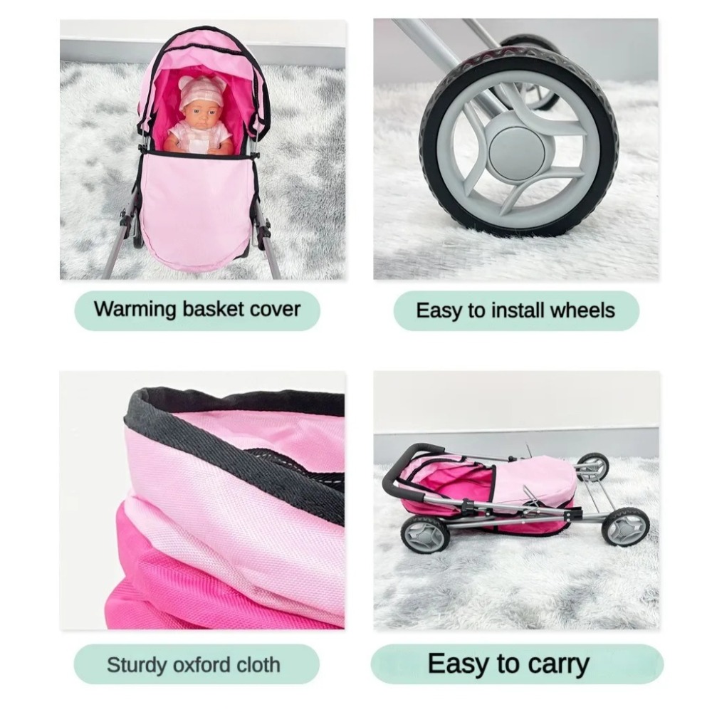 Doll Stroller for Kids Foldabl - Lightweight Foldable Baby Stroller Compact 评论和价格
